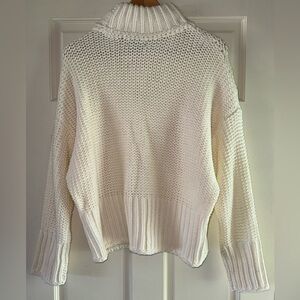 Wonderly Ivory crochet knit sweater size XL NWT